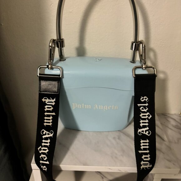 Palms Angel Top Handle Bag Blue Padlock - Picture 1 of 2